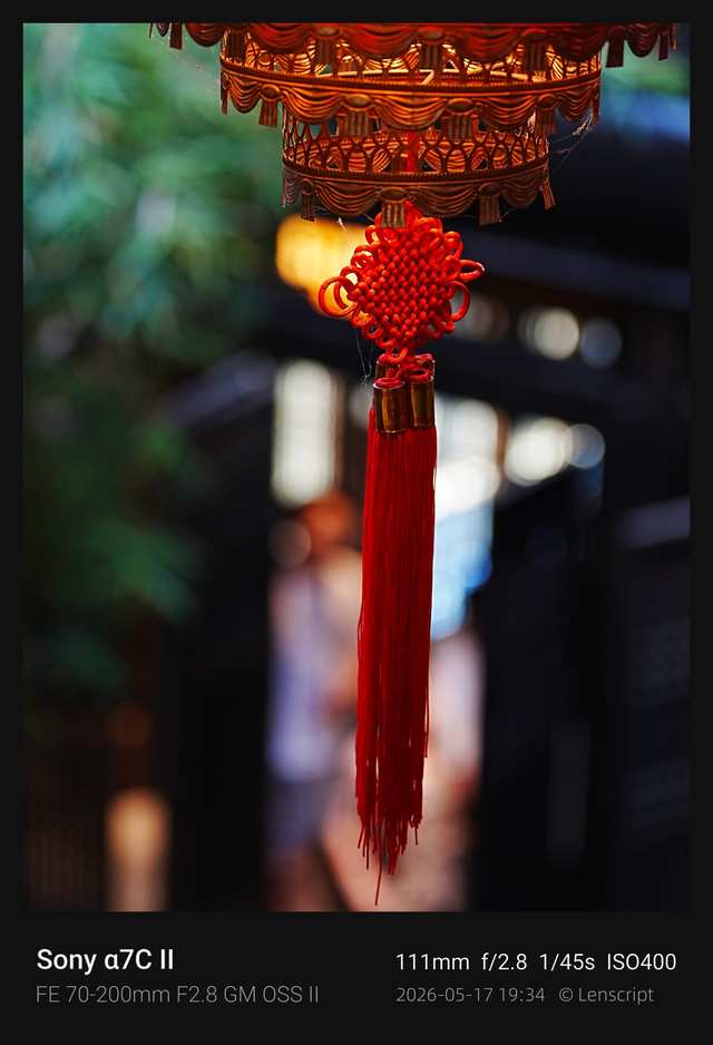 照片水印样式：黑框画廊，四周黑色画廊卡纸 + 白字，作品集质感
